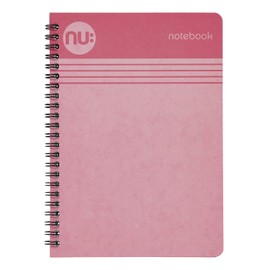 NU: Notebooks - Cloud Pastels Range - A5 Pink Notebook - Wirebound Notebook - 110 Pages (NU004110-FSC)
