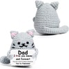 AICase Funny Cat Gifts for Dad from Daughter Son, Fathers
