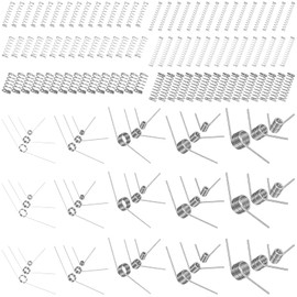 Yauhar 115Pcs 29 Sizes Stainless Steel Mechanical Small Springs Assortment Kit Contains 45/90/120 Degree 6 Laps Torsion Springs and Compression Spring for Shop Home Repairs