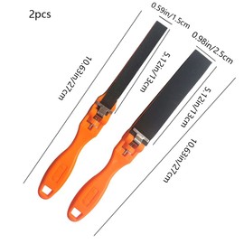 2 Pcs Sanding Paper Sticks Manual Sandpaper Bar Multifunction Polishing Stick for Grinding Jewellery and Wood