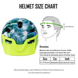 Kids Helmet, Exclusky Kids Bike Helmet Adjustable Safety Lightweight Children Bicycle Helmet for Kids Skating Cycling Scooter Boys and Girls Bicycle Helmets Ages 5+