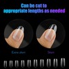 100 Pcs Clear False Nail Tips with Storage Case-Full Cover