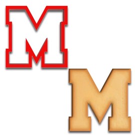 4 inches Varsity Letters Cookie Cutters (M)