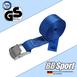Lashing Strap Lashing, Strap Fastening, Strap Clamp, Fastening Straps in Various Lengths and Quantities, Maximum Load 250 kg, DIN EN 12195-2