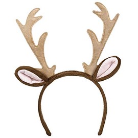Marco Porta Classic Reindeer Antlers Fawn Headband Tiara Elk Antlers Deer Antlers Christmas Accessory