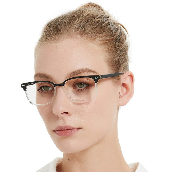 OCCI CHIARI Men and Women Reading Glasses Reader Magnification Transparent
