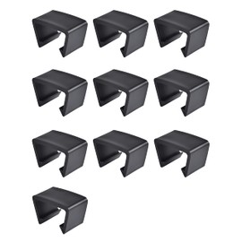 SUQ I OME 10 Pack Outdoor Patio Rattan Furniture Clips, Patio Wicker Rattan Sectional Modular Sofa Chair Connector Fasteners. (2.05 inch M)