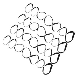 TEHAUX 50pcs Recorder Rubber Belts for Cassette Repair Flat Tape Replacement for Video Players Smooth Transmission Durable and Stable Performance