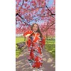 CRB Girls Kimono Japanese Costume Gown Outfit Dress 4 Piece