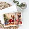 Caroline's Treasures DAC2714GCA7P Norwich Terrier Cozy Christmas Greeting Cards Pack
