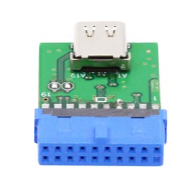 cablecc USB 3.1 Type C USB-C Female Single Port to 5Gbps USB 3.0 19pin 20pin Motherboard Header Adapter PCBA