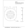 Westbrass D316-18 4-1/2" OD Brass Snap-in Shower Strainer Grid Drain
