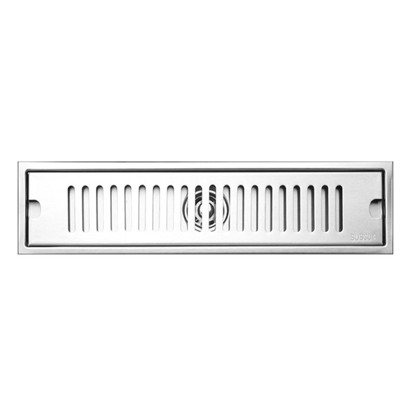 Shower Drain Long Stainless Steel Deodorant Removable Floor Drain for