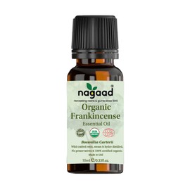 Organic Frankincense Essential Oil 10ml – 100% Pure Premium Grade for Face, Skin, Hair & Relaxation, Aromatherapy, Diffuser, Boswellia Carterii Oil – Therapeutic Frankincense Oil