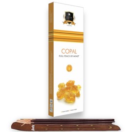 ALAUKIK Incienso Premium Mayoreo | 90gr en 60 Varitas de Larga Duracion con Porta Incienso | para Yoga, Aromaterapia, Meditacion |Distintos Aromas Hechos a Mano en la India| (Copal)