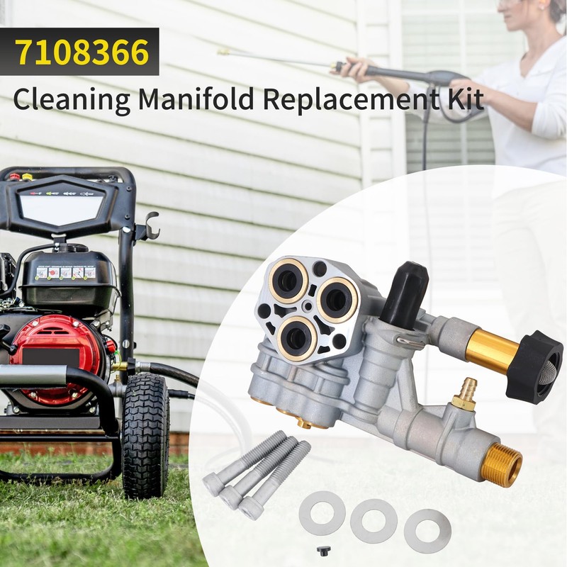 Dokili Cleaning Manifold Kit 7108366 Replacement for Axial Pressure Washer