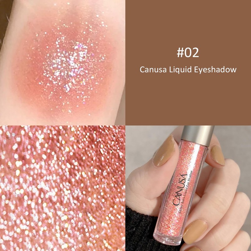 Canusa Liquid Glitter Eyeshadow | Long Lasting | Liquid-type |