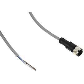 Telemecanique XZCPV1141L5 Female Connector Cable, Pre-Wired, Straight, M12, 4 Pins