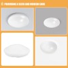 MUCKLILY 7.36In Round Twist-On Clip Ceiling Light Shade Covers, 2