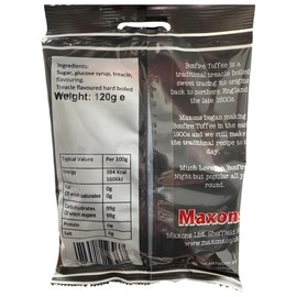 Maxons Bonfire Toffee 120g (4.2 Oz) Bag - Handmade Treacle Candy Individually Wrapped, Old Fashioned British Candy from England, English Hard Boiled Sweets, Imported Gifts & Treats Made in UK