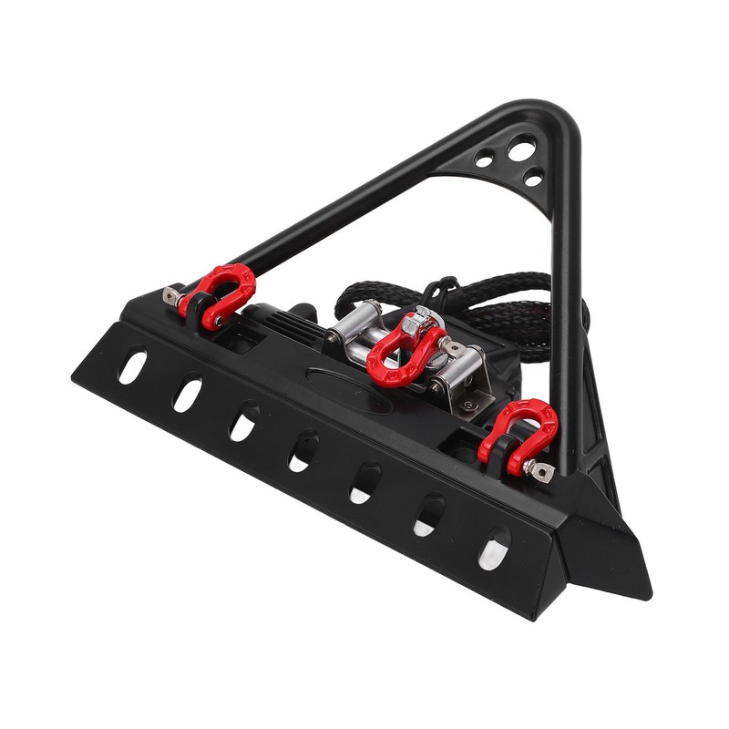 RC Front Bumper Winch Light Kit Iron Plastic High Hardness