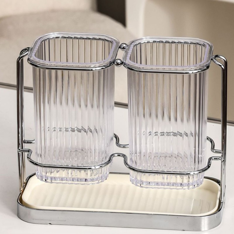 Household Chopstick Tube Kitchen Knife Chopstick Organizer Plastic Chopstick Drainage