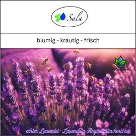 Sala Lavendelöl Aroma ätherisches Lavendel Öl BIO - zum Verzehr - 100% naturrein 30 ml