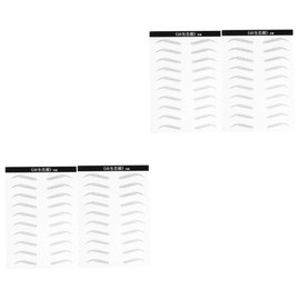 minkissy Sets Eyelash Sticker Beauty Tool Natural Look Artificial Eyebrows for Women Easy to Apply Long-lasting Makeup Patch Sheets