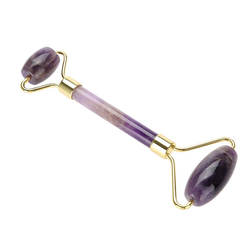 Natural Jade Roller Massage Amethyst Facial Massage Anti Wrinkle Anti