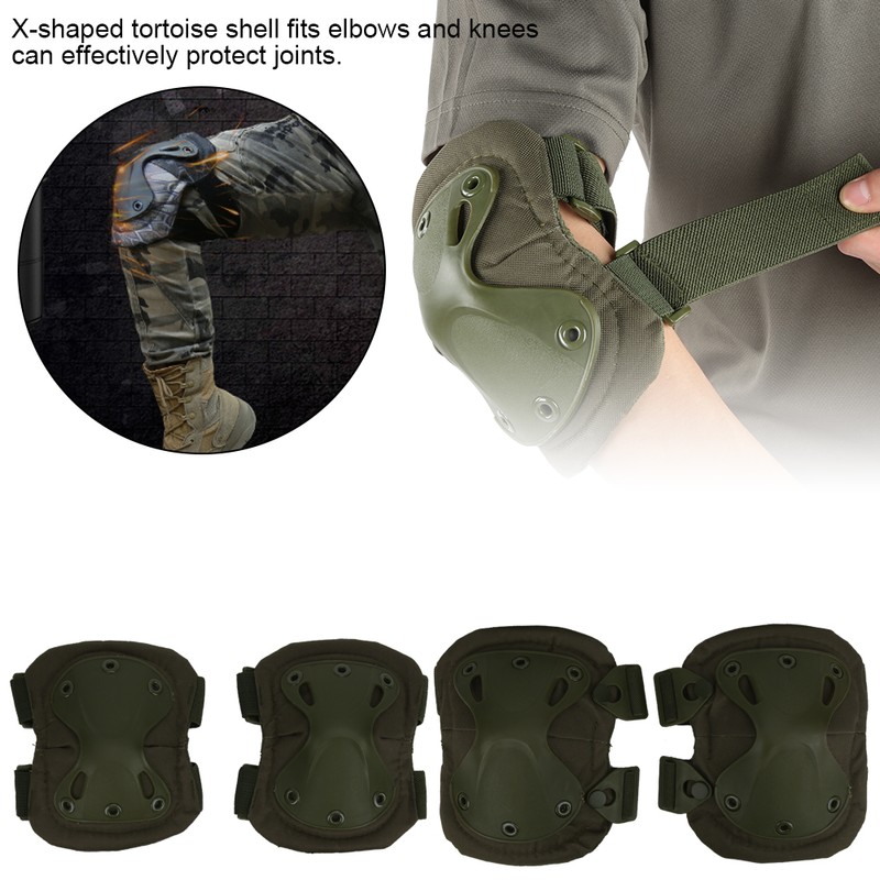 4 Pcs Outdoor Protection Kneepad Elbow Support Cycling Sports Leg
