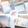 Plastic Wallets - 12 Pcs Zip Lock Bags Plastic Folders