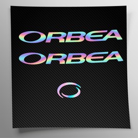 Stickersland® Sticker Set Compatible with Frame MTB Mountain Bike and Holographic Helmet | Sticker Stickers with Logos | Stickersland® - Orbe