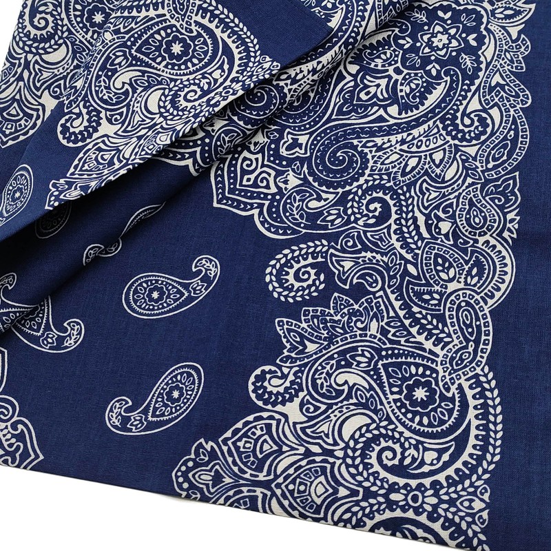 kakatrend Bandana, Paisley, 100% Cotton, Triangular Width, Adult, Fashionable, Handkerchief,