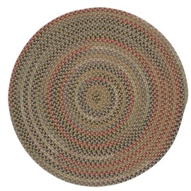 Colonial Mills Wayland Round Area Rug, 5X5, Natural