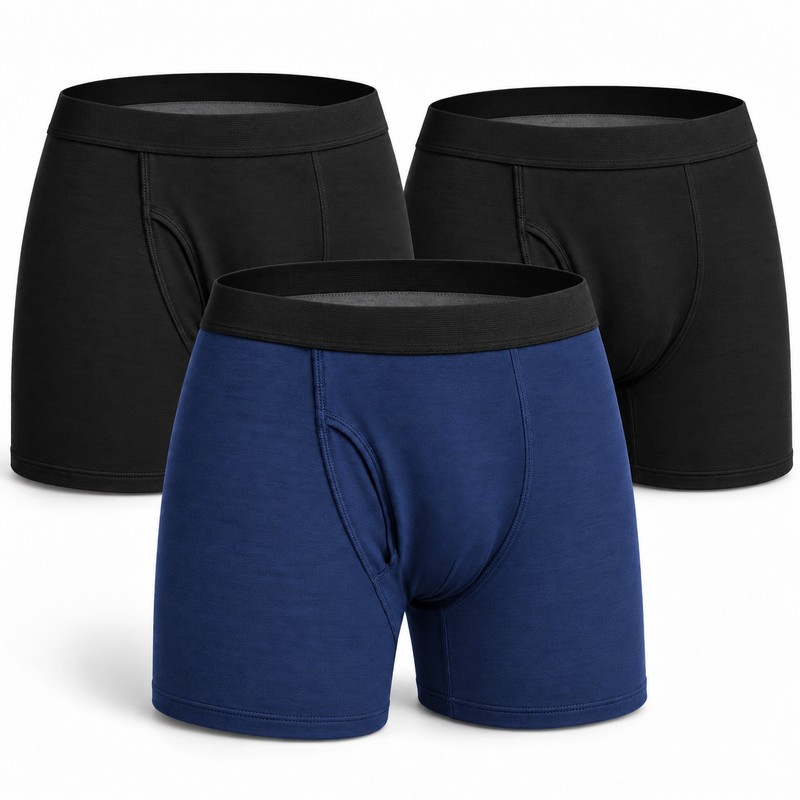 Men's Absorbent Incontinence Boxer Shorts for Urinary Leaks – Washable