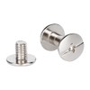 FSSTUD 100 Sets Stainless Steel Chicago Screw Rivets Flat Head