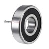 sourcing map 6305-2RS Deep Groove Ball Bearings Z2 25mm X