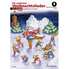 Die schönsten Weihnachtslieder: sehr leicht bearbeitet. 1-2 Violinen.