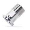 QiiMii 1/2" Tri Clamp Male Adapter to 1/2" BSPT Thread