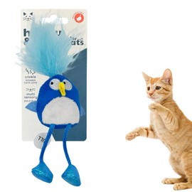 Huxley & Kent Chirpy Cat Toy - Bluebird - Interactive Toy for Cats