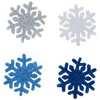 Glittery Foam Christmas Holiday Decor - Snowflake Stickers - 70