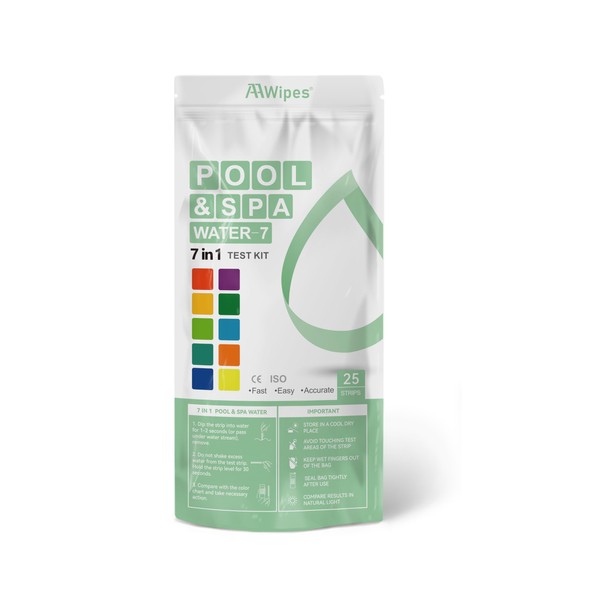 AAwipes Pool Spa Test Strips Hot Tub Test Kit Pool