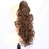 GLEDOLA Ombre Claw Clip In Wavy Loose curly Synthetic Wrap