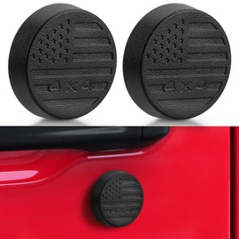 CALBEAU Keyhole Covers Compatible with 2018-2025 Jeep Wrangler JL and Gladiator JT Front Door, Strong Magnet Keyhole Decor Accessories for Door Lock Protection