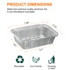 sourcing map 30pcs Aluminum Foil Pie Pans 7.48x5.12" Rectangle Disposable