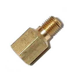 1/16” Female NPT to 1/8 Male BSPP Coupling Brass Pipe Fitting Gauge Adapter (2 Units)