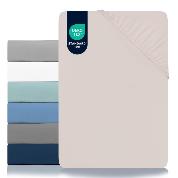 Dreamzie, Fitted Sheet 160 x 200 cm, Microfibre Oeko TEX