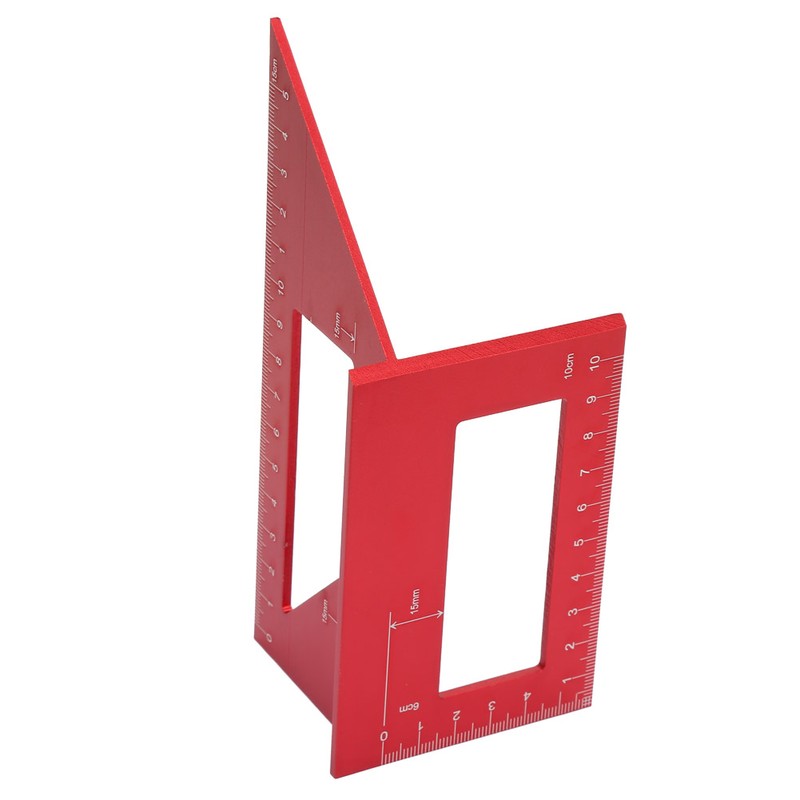 45/90 Degree Multifunctional Aluminum Alloy Angle Ruler Marking Gauge Woodworking