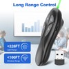 Presentation Clicker PowerPoint Wireless Presenter Remote: USB Type C Rechargeable