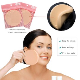 myonly big Round Makeup Sponges is suitable for eye foundation, blush application, forehead and cheeks, large area of makeup, soft and thick, fast makeup, dry and wet, no scumming (pick of one)